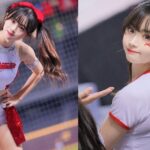 韩国啦啦队女神金娜妍遭酒驾撞击：发烧依旧盼如期直播