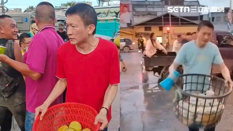 秦楊現身花蓮光復災區送涼水與柚子展現難得公益熱情魅力