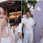 爱雅宣布生男惊喜揭晓，现场宾客高喊再生一个，干爸干妈阵容曝光