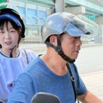 籃籃被摩托阿伯丟包上坡趣事爆笑全場網友直呼太會玩啦